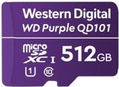 WD Purple SC QD101 WDD512G1P0C - Flash-Speicherkarte - 512 GB - UHS-I U1 / Class10 - microSDXC UHS-I - lila