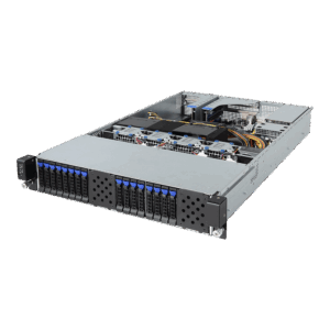 Gigabyte G221-Z30 (rev. 100) - Server - Rack-Montage - 2U - 1-Weg - keine CPU - RAM 0 GB - SATA - Hot-Swap 6.4 cm (2.5") Schacht/Schächte - keine HDD - AST2500 - 10 GigE - kein Betriebssystem - Monitor: keiner