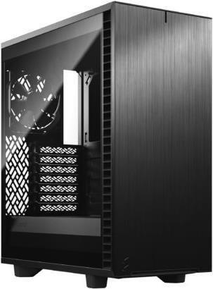 Fractal Design Define 7 Compact Light Tempered Glass - Tower - ATX - Seitenteil mit Fenster (gehärtetes Glas) - keine Spannungsversorgung (ATX) - Schwarz - USB/Audio (FD-C-DEF7C-03)