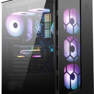 MSI MPG GUNGNIR 110R - Tower - ATX - Seitenteil mit Fenster (gehärtetes Glas) - keine Spannungsversorgung (ATX) - USB/Audio (306-7G10R21-W57)