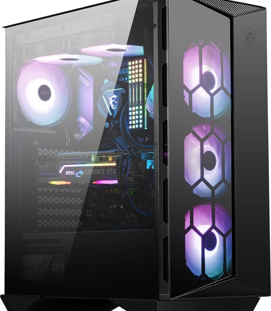 MSI MPG GUNGNIR 110R - Tower - ATX - Seitenteil mit Fenster (gehärtetes Glas) - keine Spannungsversorgung (ATX) - USB/Audio (306-7G10R21-W57)