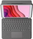 Logitech Combo Touch - Tastatur und Foliohülle - mit Trackpad - hintergrundbeleuchtet - Apple Smart connector - QWERTY - GB - Graphite - für Apple 10.2"  iPad (7. Generation, 8. Generation, 9. Generation) (920-009629)