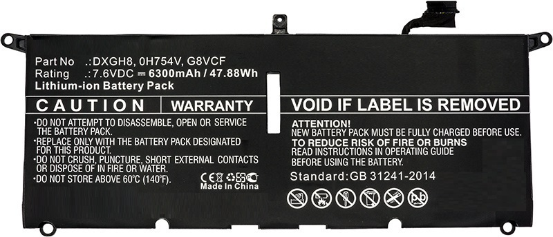 CoreParts MBXDE-BA0082 - Akku - DELL - XPS 13 2018 - XPS 13 9370 - XPS 13 9370 FHD i5 - XPS 13-9370-D1605G (MBXDE-BA0082)