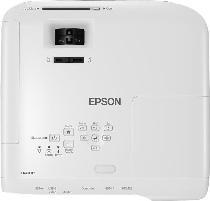 Epson EB-FH52 - 3-LCD-Projektor - 4000 lm (weiß) - 4000 lm (Farbe) - Full HD (1920 x 1080) - 16:9 - 1080p - 802,11n Wireless / Miracast - weiß (V11H978040)