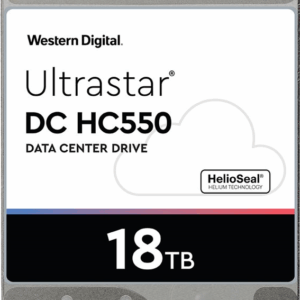 WD Ultrastar DC HC550 WUH721818ALE6L4 - Festplatte - 18TB - intern - 3.5" (8,9 cm) - SATA 6Gb/s - 7200 U/min - Puffer: 512MB (0F38459)