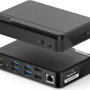 ALOGIC DUTHDPR - USB 3.2 Gen 1 (3.1 Gen 1) Type-C - 3.5mm - HDMI - RJ-45 - USB 3.2 Gen 1 (3.1 Gen 1) Type-A - USB 3.2 Gen 1 (3.1 Gen 1) Type-C - 1920 x 1080 Pixel - 5000 Mbit/s - Schwarz - Acrylnitril-Butadien-Styrol (ABS) (DUTHDPR)