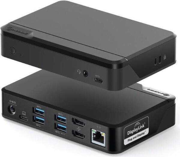 ALOGIC DUTHDPR - USB 3.2 Gen 1 (3.1 Gen 1) Type-C - 3.5mm - HDMI - RJ-45 - USB 3.2 Gen 1 (3.1 Gen 1) Type-A - USB 3.2 Gen 1 (3.1 Gen 1) Type-C - 1920 x 1080 Pixel - 5000 Mbit/s - Schwarz - Acrylnitril-Butadien-Styrol (ABS) (DUTHDPR)
