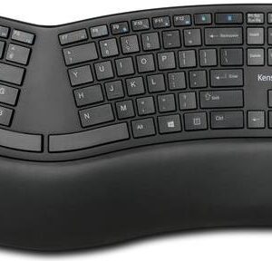 Kensington Pro Fit Ergo Wireless Keyboard - Tastatur - kabellos - 2.4 GHz, Bluetooth 4.0 - Deutsch - Schwarz
