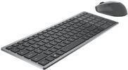 Dell Multi-Device Wireless Keyboard and Mouse Combo KM7120W - Tastatur-und-Maus-Set - Bluetooth, 2.4 GHz - QWERTY - USA International - Titan Gray