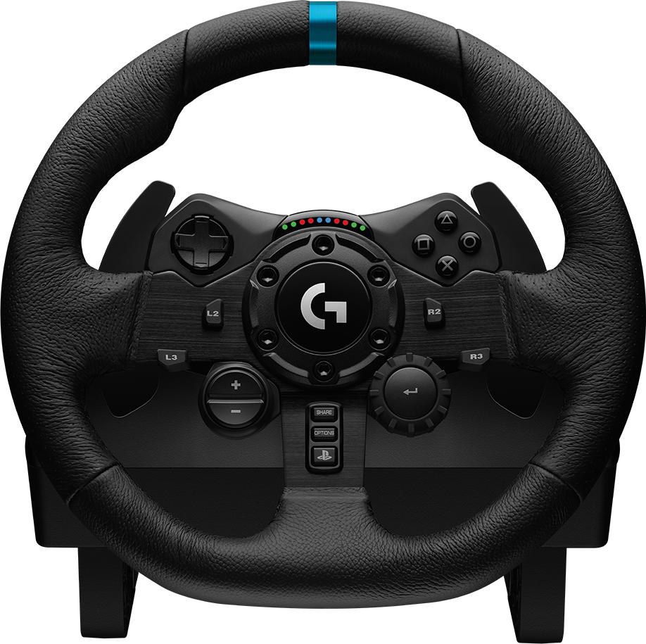 Logitech G923 - Lenkrad- und Pedale-Set - kabelgebunden - für PC, Sony PlayStation 4, Sony PlayStation 5 (941-000149)
