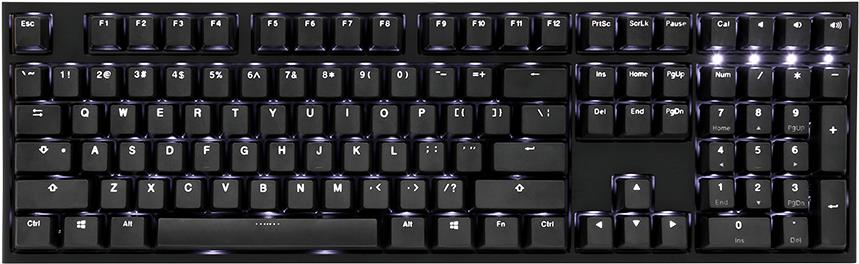 DuckyChannel Ducky One 2 - Tastatur - hintergrundbeleuchtet - USB-C - Deutsch - Tastenschalter: CHERRY MX Silver Schalter (DKON1808S-PDEPDAZW1)