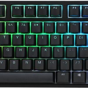 DuckyChannel Ducky One 2 RGB TKL DKON1787ST - Tastatur - Hintergrundbeleuchtung - USB-C - Deutsch - Tastenschalter: CHERRY MX Brown - Schwarz (DKON1787ST-ADEPDAZT1)