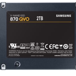 Samsung SSD 2TB 2.5" (6.3cm) SATAIII 870 QVO (MZ-77Q2T0BW)