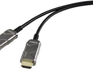 SpeaKa Professional HDMI Anschlusskabel 15.00 m Ultra HD (4k) HDMI mit Ethernet Schwarz [1x HDMI-Stecker - 1x HDMI-Stecker] (SP-8821988)