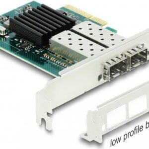 DeLOCK - Netzwerkadapter - PCIe x4 Low-Profile - Gigabit SFP x 2 (90480)