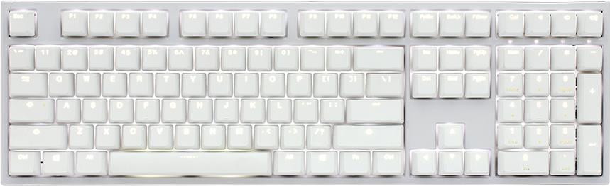 Ducky One 2 White Edition Tastatur USB Deutsch Weiß (DKON1808S-CDEPDWZW1)