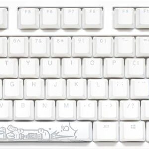 Ducky One 2 RGB TKL - Volle Größe (100%) - USB - Mechanischer Switch - RGB-LED - Weiß (DKON1787ST-BDEPDWWT1)