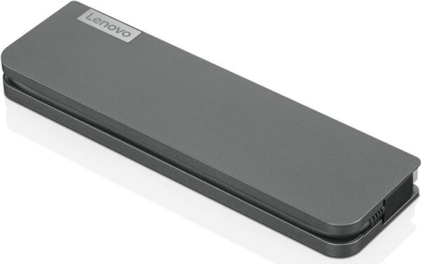 Lenovo USB-C Mini Dock - Verkabelt - USB 3.2 Gen 1 (3.1 Gen 1) Type-C - 3,5 mm - 10,100,1000 Mbit/s - Grau - CB - BSMI - SII - CU - Ukraine - Kvalitet - LOA - NOM - cULus - FCC - ICES - CE - RCM - VCCI - KCC - EAC (40AU0065DK)