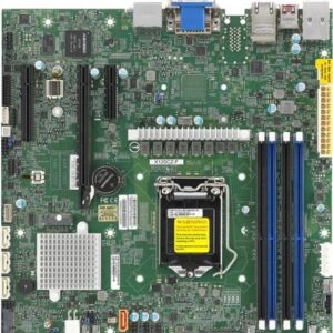 Super Micro SUPERMICRO X12SCZ-QF - Motherboard - micro ATX - LGA1200-Sockel - Q470 - USB 3,2 Gen 2 - 2 x Gigabit LAN - Onboard-Grafik - HD Audio (MBD-X12SCZ-QF-B)