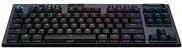 Logitech G915 TKL Tenkeyless LIGHTSPEED Wireless RGB Mechanical Gaming Keyboard - Tastatur - backlit - USB, Bluetooth, LIGHTSPEED - QWERTZ - Deutsch - Tastenschalter: GL Linear - Kohle