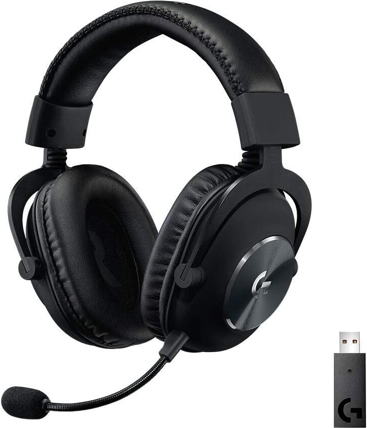 Logitech G Pro X - Headset - ohrumschließend - LIGHTSPEED - kabellos - Geräuschisolierung (981-000907)