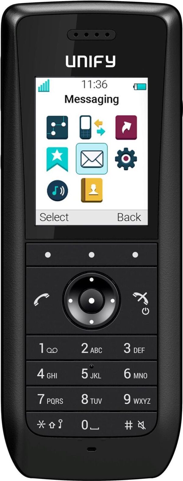 Unify OpenScape WLAN Phone WL4 - Schnurloses VoIP-Telefon - mit Bluetooth-Schnittstelle - IEEE 802,11a/b/g/n/ac (Wi-Fi) - SIP, RTP, SRTP - Schwarz (L30250-F600-C327)