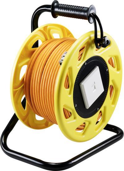 SpeaKa Professional RJ45 Verlängerungskabel [1x RJ45-Stecker - 1x RJ45-Buchse] Orange Rund 90.00 m (SP-8905328)