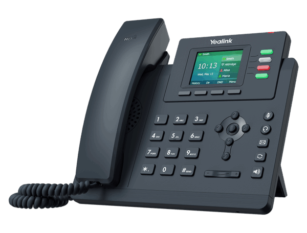 Yealink SIP-T33G - VoIP-Telefon - fünfwegig Anruffunktion - SIP, SIP v2, SRTP - 4 Leitungen - Classic Gray (1301046)