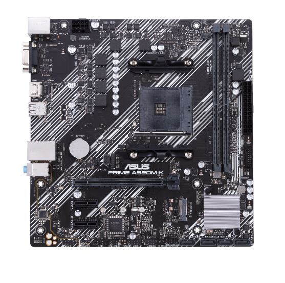 ASUS PRIME A520M-K - Motherboard - micro ATX - Socket AM4 - AMD A520 Chipsatz - USB 3.2 Gen 1 - Gigabit LAN - Onboard-Grafik (CPU erforderlich) - HD Audio (8-Kanal)