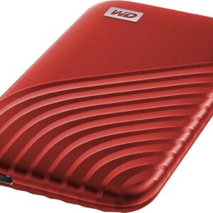 WD My Passport SSD WDBAGF0020BRD - SSD - verschlüsselt - 2 TB - extern (tragbar) - USB 3.2 Gen 2 (USB-C Steckverbinder) - 256-Bit-AES - Rot