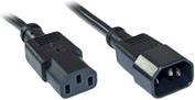 InLine - Spannungsversorgungs-Verlängerungskabel - power IEC 60320 C13 zu IEC 60320 C14 - 2,0m - Schwarz (Packung mit 35) (B-16632A)
