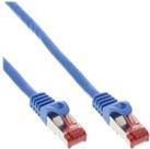 InLine - Patch-Kabel - RJ-45 (M) zu RJ-45 (M) - 1,0m - SFTP, PiMF - CAT 6 - geformt, ohne Haken, verseilt - Blau (Packung mit 70) (B-76411B)