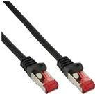 InLine - Patch-Kabel - RJ-45 (M) zu RJ-45 (M) - 3,0m - SFTP, PiMF - CAT 6 - geformt, ohne Haken, verseilt - Schwarz (Packung mit 30) (B-76403S)