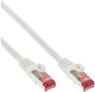 InLine - Patch-Kabel - RJ-45 (M) zu RJ-45 (M) - 1,0m - SFTP, PiMF - CAT 6 - ohne Haken, verseilt - weiß (Packung mit 70) (B-76411W)