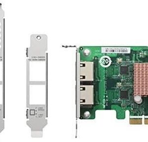QNAP QXG-2G2T-I225 - Netzwerkadapter - PCIe 2.0 x2 Low-Profile - 2.5GBase-T x 2 - für QNAP QGD-1600, TS-1232, 1253, 251, 253, 432, 453, 653, 832, 853, h1283, h977, TVS-672, 872