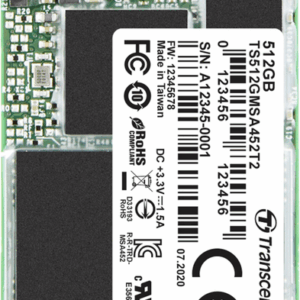 Transcend MSA452T2 - SSD - 512GB - intern - mSATA - SATA 6Gb/s (TS512GMSA452T2)