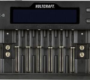VOLTCRAFT CC-8 Rundzellen-Ladegerät LiIon, LiFePO, NiMH, NiCd A, Mignon (AA), Micro (AAA), Mini (AAAA), Baby (C), Sub-C, 9 V Block, 10340, 14500, 16340, 17500 (VC-10882815)