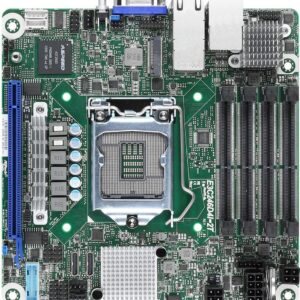 ASRock Rack E3C246D4I-2T - Motherboard - Mini-ITX - LGA1151 Socket - C246 Chipsatz - USB 3,2 Gen 1, USB 3,2 Gen 2 - 2 x 10 Gigabit LAN - Onboard-Grafik (E3C246D4I-2T)