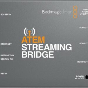 Blackmagic Design ATEM Streaming Bridge - Aktiver Videokonverter - Grau - Windows 10 - Windows 8.1 - Mac OS X 10.14 Mojave - Mac OS X 10.15 Catalina - 1920 x 1080 Pixel - 1080i - 1080p (BM-SWATEMMINISBPR)