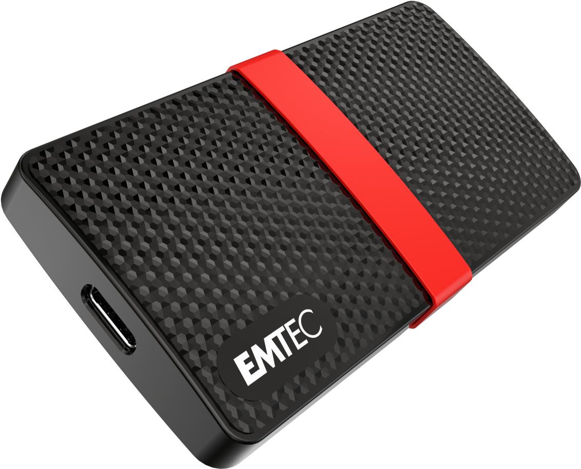 Emtec X200 - 2 TB - USB Typ-C - 3.2 Gen 1 (3.1 Gen 1) - 450 MB/s - 5 Gbit/s - Schwarz (ECSSD2TX200)