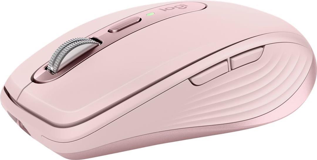 Logitech MX Anywhere 3 - Maus - Laser - 6 Tasten - kabellos - 2,4 GHz, Bluetooth - kabelloser Empfänger (USB) - rosé (910-005990)