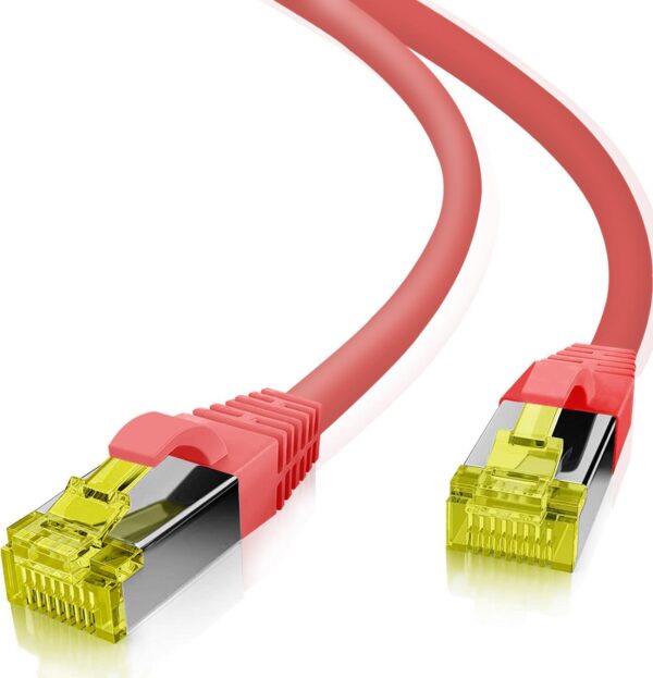Helos ultra flex - Patch-Kabel - RJ-45 (M) zu RJ-45 (M) - 30 m - S/FTP - CAT 6a - halogenfrei - Rot