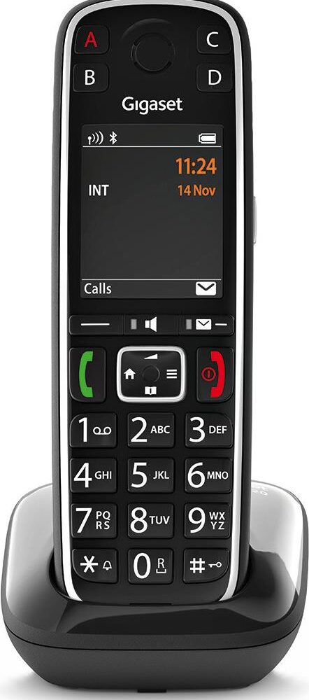 Gigaset E720 - Schnurlostelefon mit Rufnummernanzeige - ECO DECTGAP - Schwarz