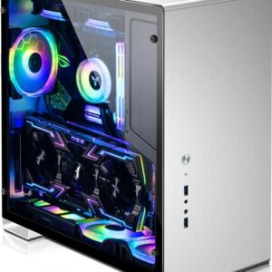 Jonsbo U5S - PC - Silber - ATX - ITX - micro ATX - Aluminium - Stahl - Gehärtetes Glas - Gaming - 16 cm (U5S Silver)
