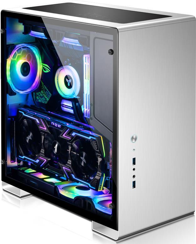 Jonsbo U5S - PC - Silber - ATX - ITX - micro ATX - Aluminium - Stahl - Gehärtetes Glas - Gaming - 16 cm (U5S Silver)