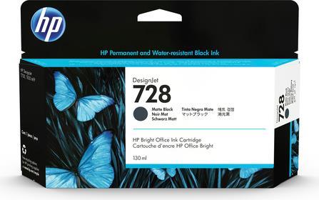 HP 728 - 130 ml - mattschwarz - Original - DesignJet - Tintenpatrone - für DesignJet T830 (3WX25A)