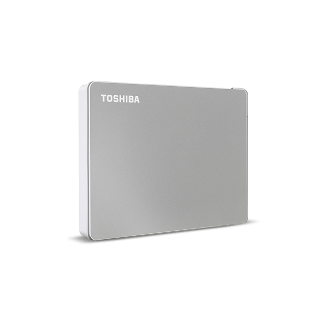 Toshiba Canvio Flex - Festplatte - 2TB - extern (tragbar) - 2.5" (6,4 cm) - USB 3,2 Gen 1 - Silber (HDTX120ESCAA)