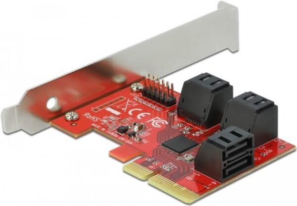 Delock - Speicher-Controller - SATA 6Gb/s - Low-Profile - PCIe 3.0 x4 (89042)