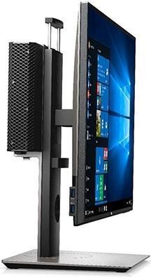 Dell Micro Form Factor All-in-One Stand MFS18 - Aufstellung - für Monitor / Mini-PC - Bildschirmgröße: 48,3-68,6 cm (19"-27") - Montageschnittstelle: 100 x 100 mm - Schreibtisch - für OptiPlex 3020, 3040, 3046, 3050, 3060, 5050, 5060, 7040, 7050, 7060 (Micro), 9020 (Micro) (452-BCQC)
