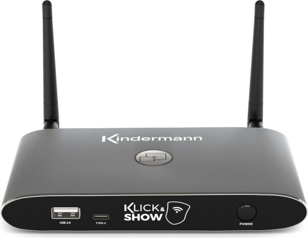 Kindermann Klick & Show K 40 Base Unit - Kabelloses Präsentationssystem HDMI Desktop (WMS-40)